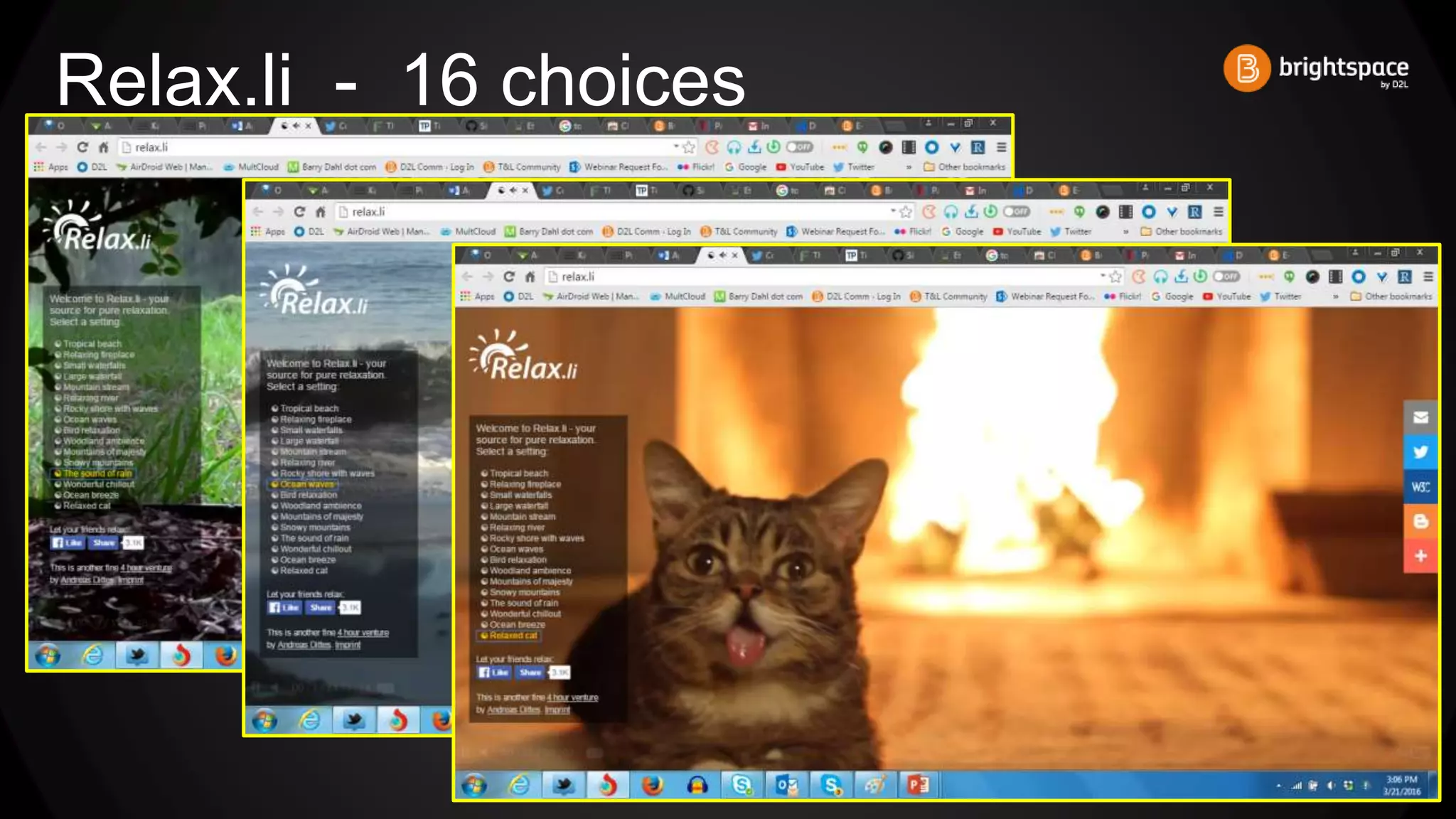 Relax.li - 16 choices
 