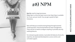 Top 13 best front end web development tools to consider in 2021