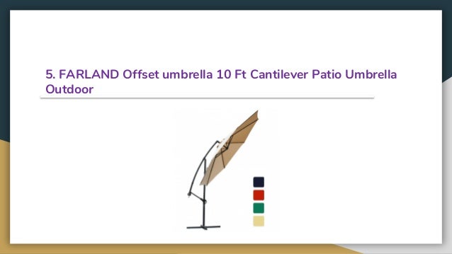 Top 13 Best Offset Patio Umbrellas Review In 2019