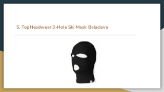 5. TopHeadwear 3-Hole Ski Mask Balaclava
 
