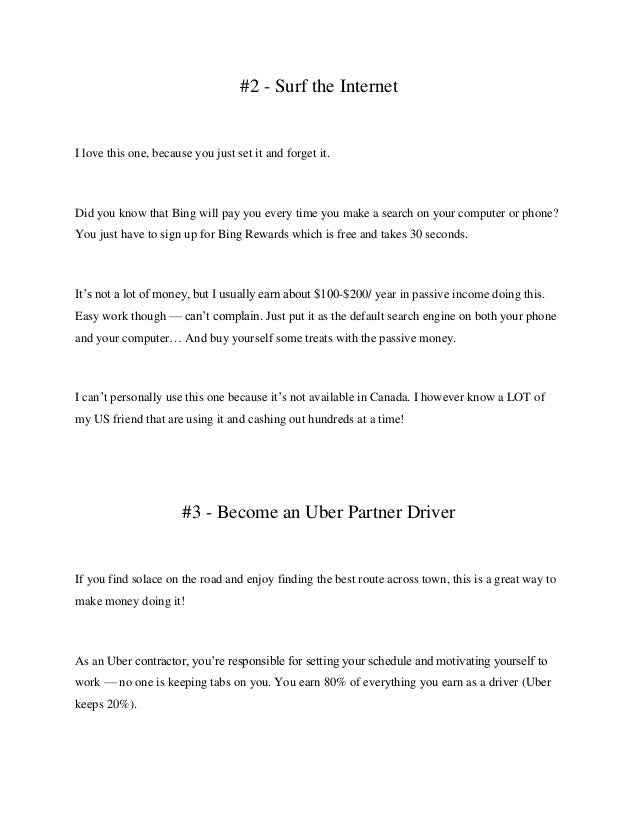 Quick ways to make money online canada