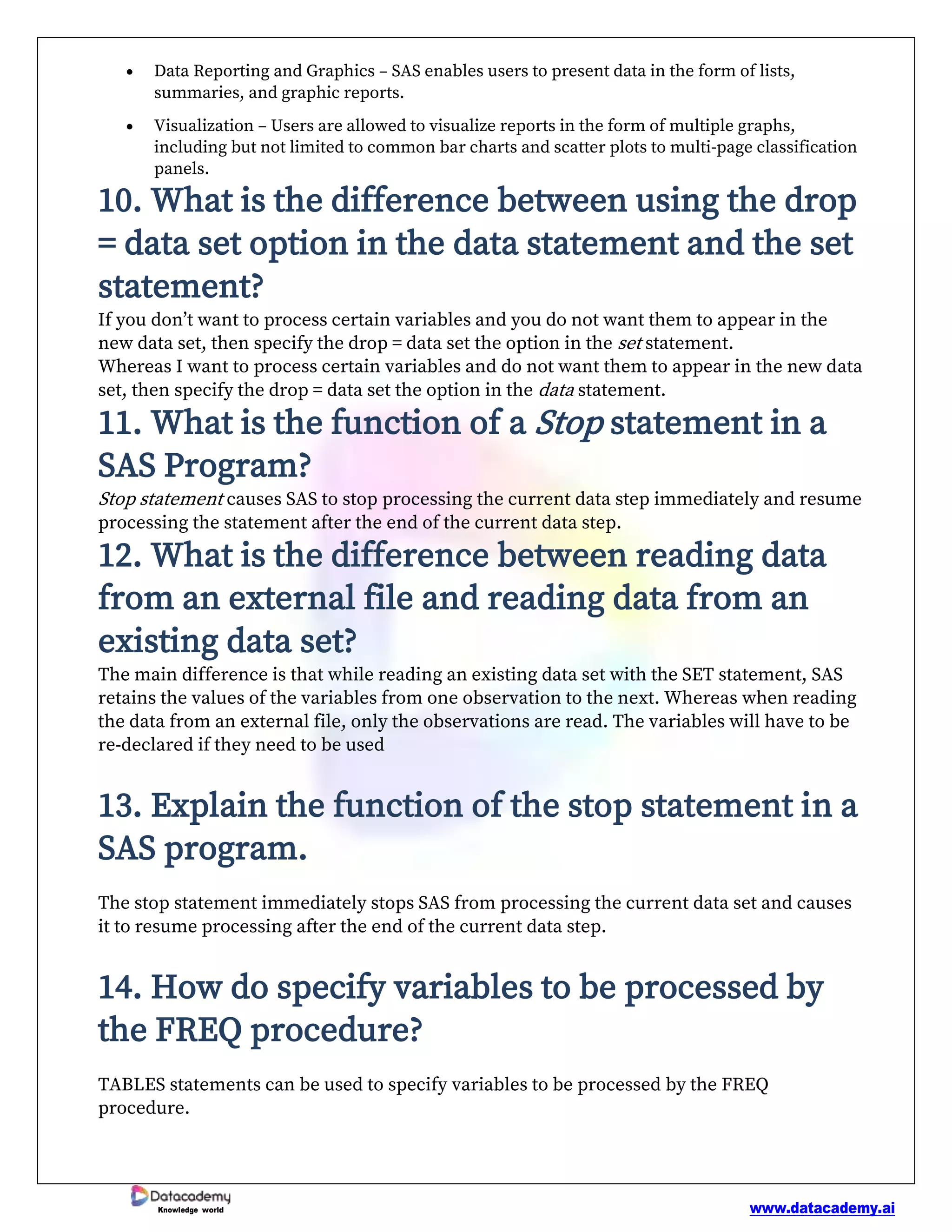 Sac Interview Questions Top 140+ Advanced SAS Interview Questions and Answers.pdf