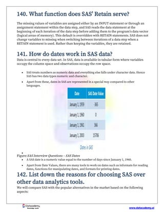 Sas Problem Solving Question Top 140+ Advanced SAS Interview Questions and Answers.pdf