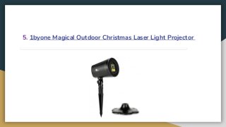 5. 1byone Magical Outdoor Christmas Laser Light Projector
 