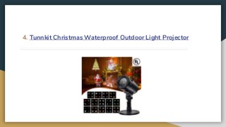 4. Tunnkit Christmas Waterproof Outdoor Light Projector
 