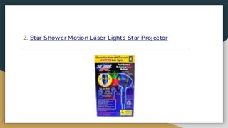2. Star Shower Motion Laser Lights Star Projector
 