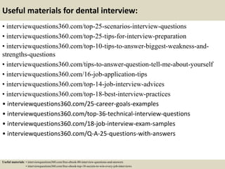 Top 14 dental interview tips