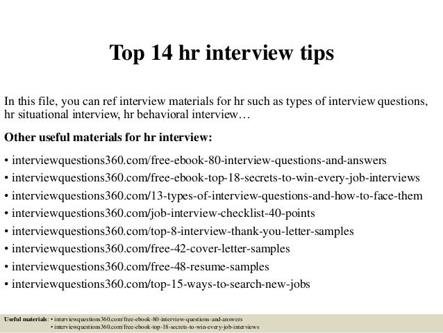 tips for interview