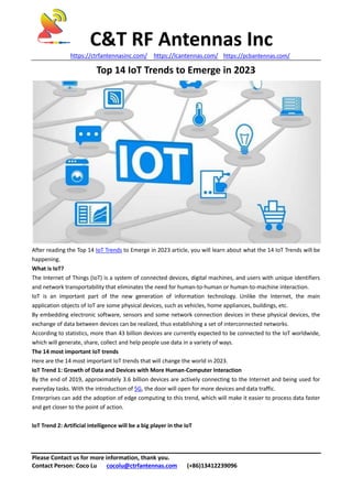 Top 14 IoT Trends to Emerge in 2023.pdf