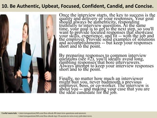 Top 14 spa interview tips | PPTX