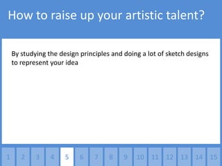 How to raise up your artistic talent?

    By studying the design principles and doing a lot of sketch designs
    to represent your idea




1      2    3    4    5    6    7    8    9   10 11 12 13 14 15
 