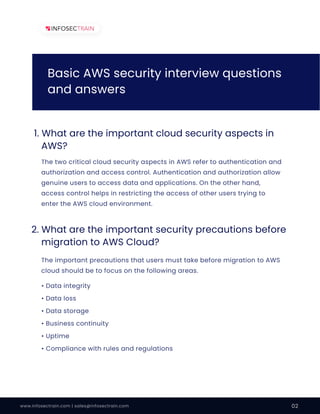 Top 15 aws security interview questions | PDF