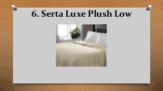 6. Serta Luxe Plush Low
 