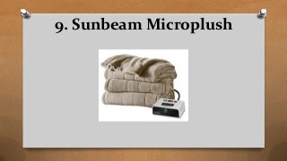 9. Sunbeam Microplush
 