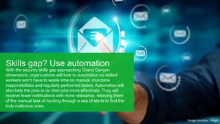 Image courtesy Ndigit
Skills gap? Use automation
With the security skills gap approaching Grand Canyon
dimensions, organiz...