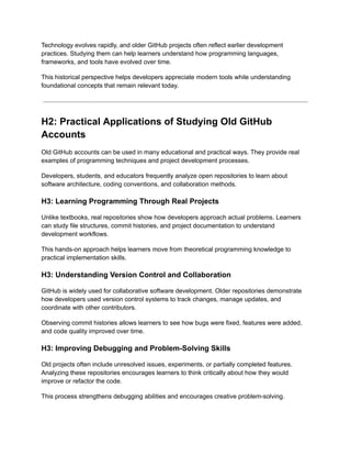 Top 15 Sites to Buy Old GitHub Accounts in 2026: Educational and ...