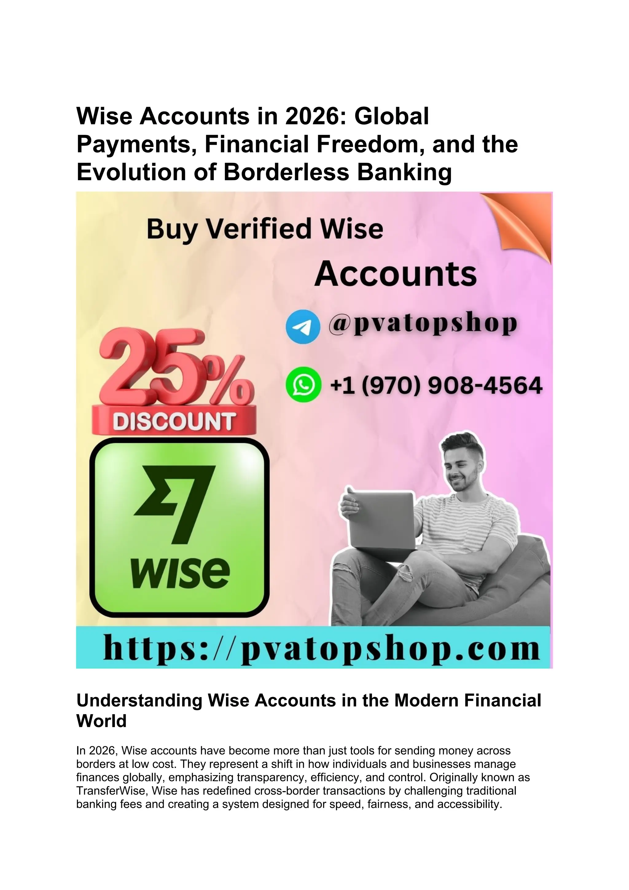 Top 17 Sites to Buying Verified Wise Accounts In to USA.docx