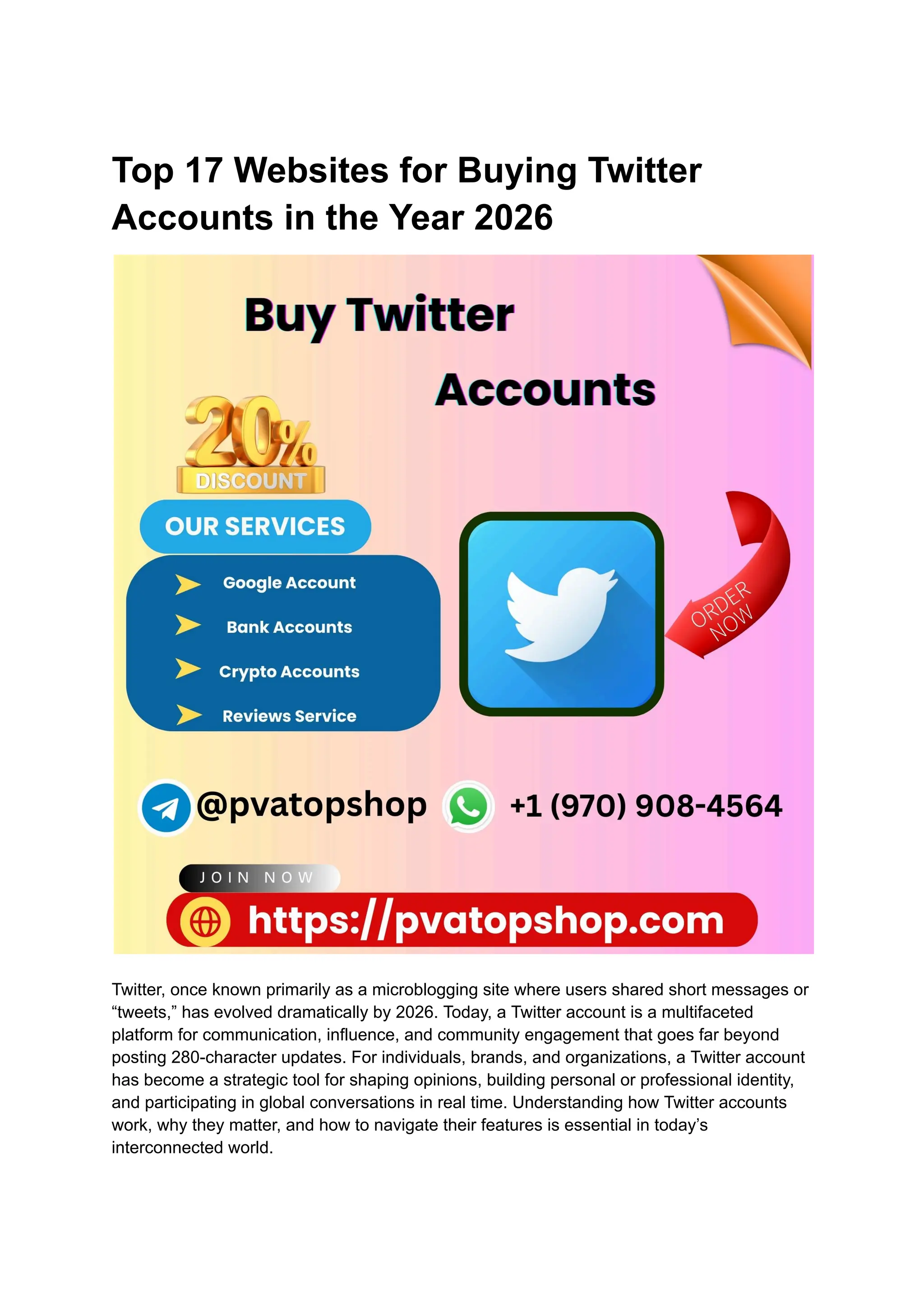 Top 17 Websites for Buying Twitter Accounts in the Year 2026.pdf
