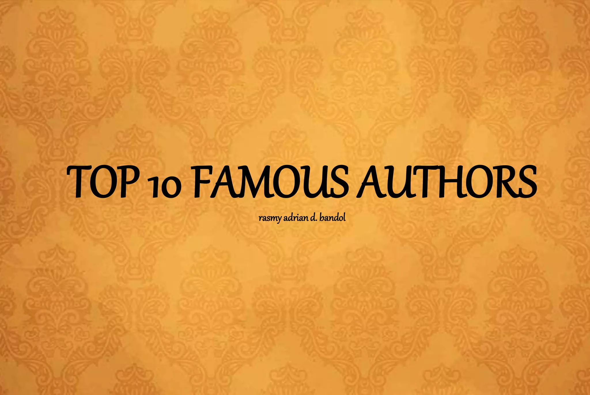 Best authors of all time