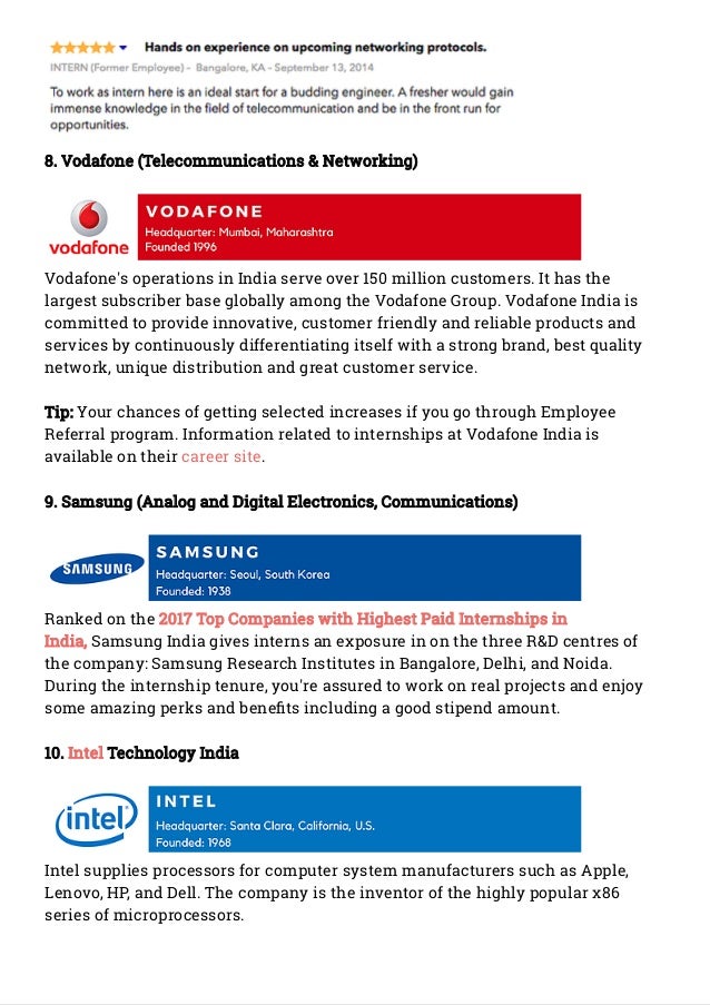top 20 best internship options for ece students best internship companies