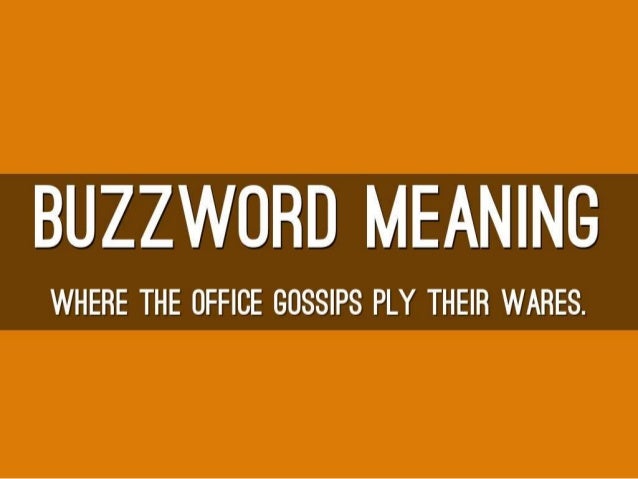 office buzzwords