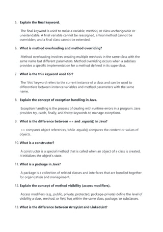 Top 20 Core Java Interview Questions & Answers for Selenium Automation ...