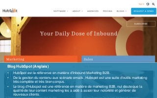 • HubSpot est la référence en matière d’Inbound Marketing B2B.
• De la gestion du contenu aux scénario emails, Hubspot est...