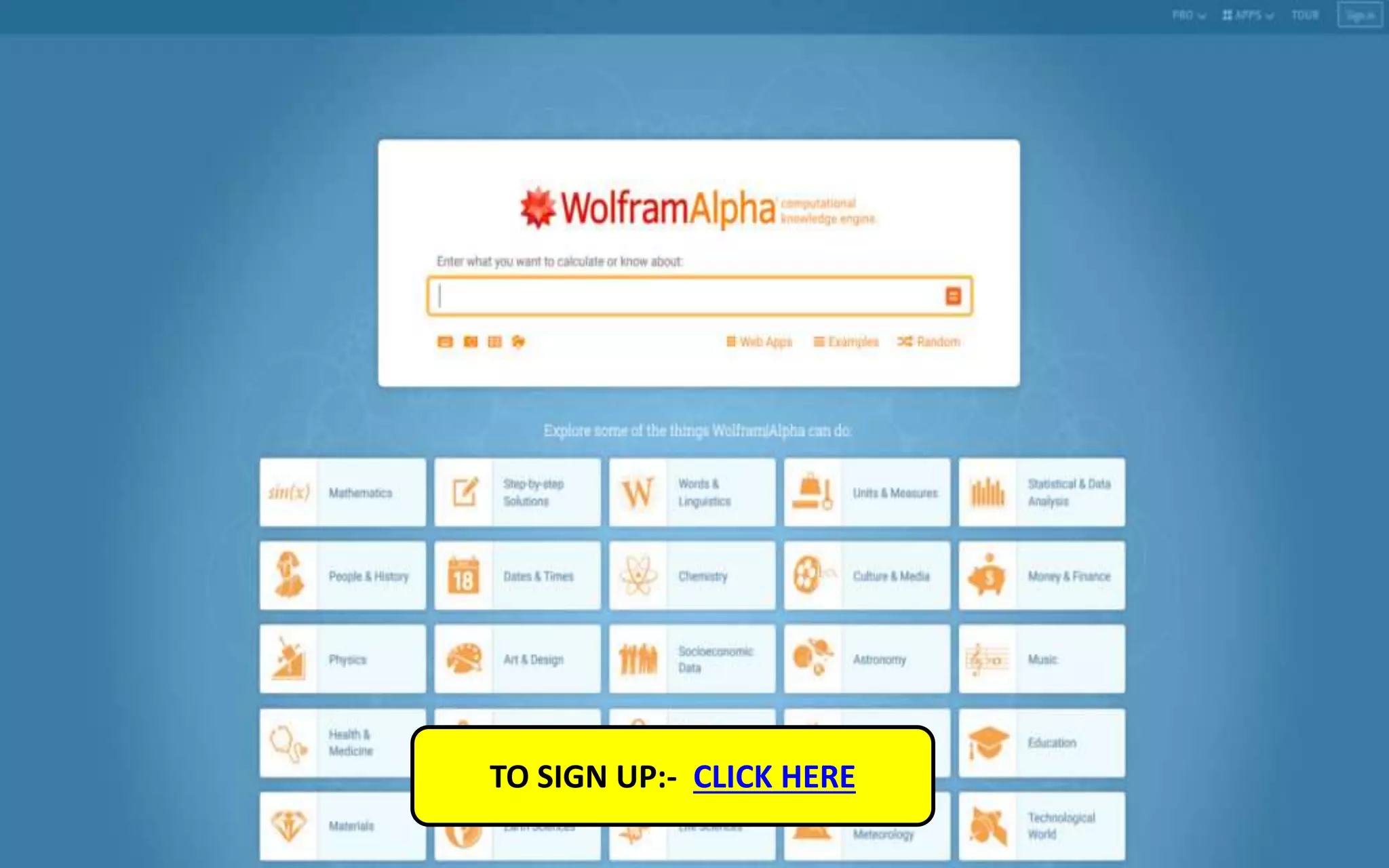 TO SIGN UP:- CLICK HERE
 