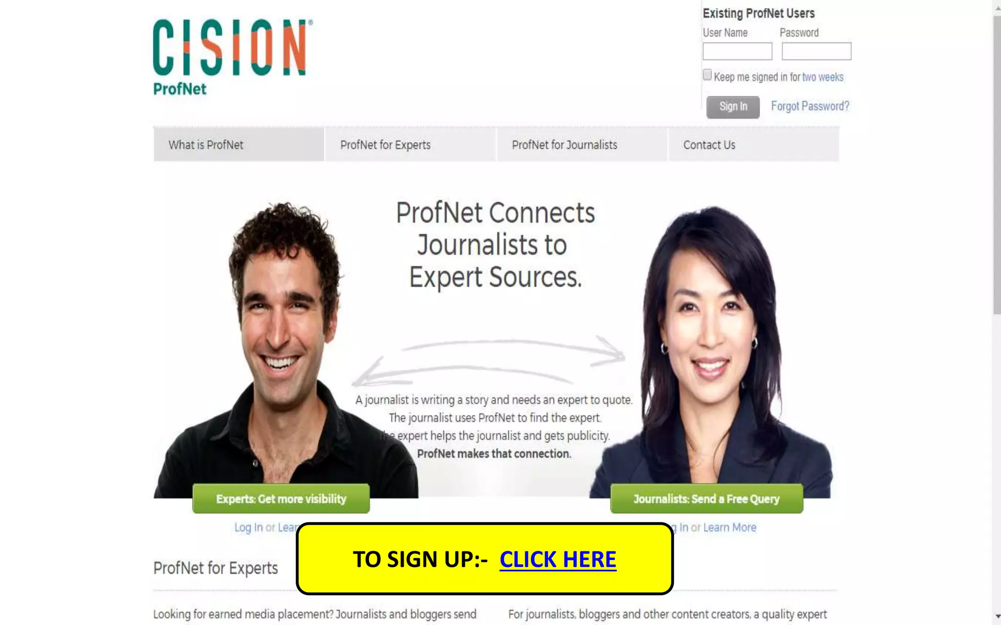 TO SIGN UP:- CLICK HERE
 