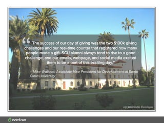 – Mike Wallace, Associate Vice President for Development at Santa
Clara University
“
via Wikimedia Commons
 