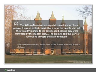 – Maureen Devine-Ahl, Senior Director of Advancement at Antioch
College
“
via Wikimedia Commons
 