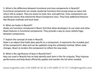 Top 20 ReactJS Interview Questions and Answers in 2023.pptx