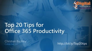 Top 20 Tips for Office 365 Productivity | PPTX