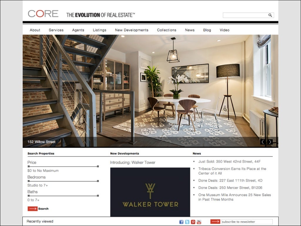 Top 25 Most Beautiful Real Estate sites