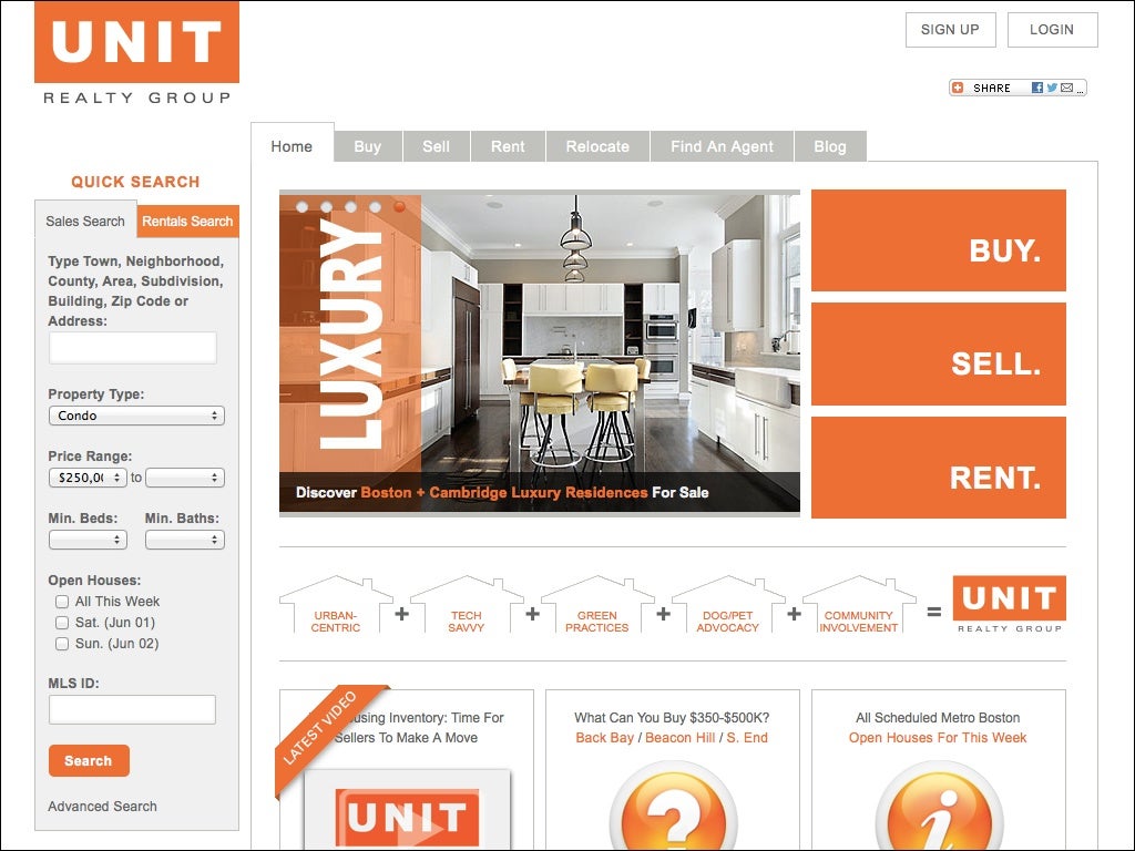 Top 25 Most Beautiful Real Estate sites