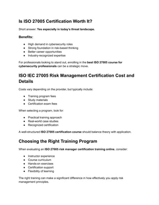 Top 25 Cybersecurity Risks & Mitigation Guide (ISO 27005) | PDF