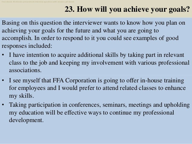 top 25 director procurement interview questions and procurement interview questions