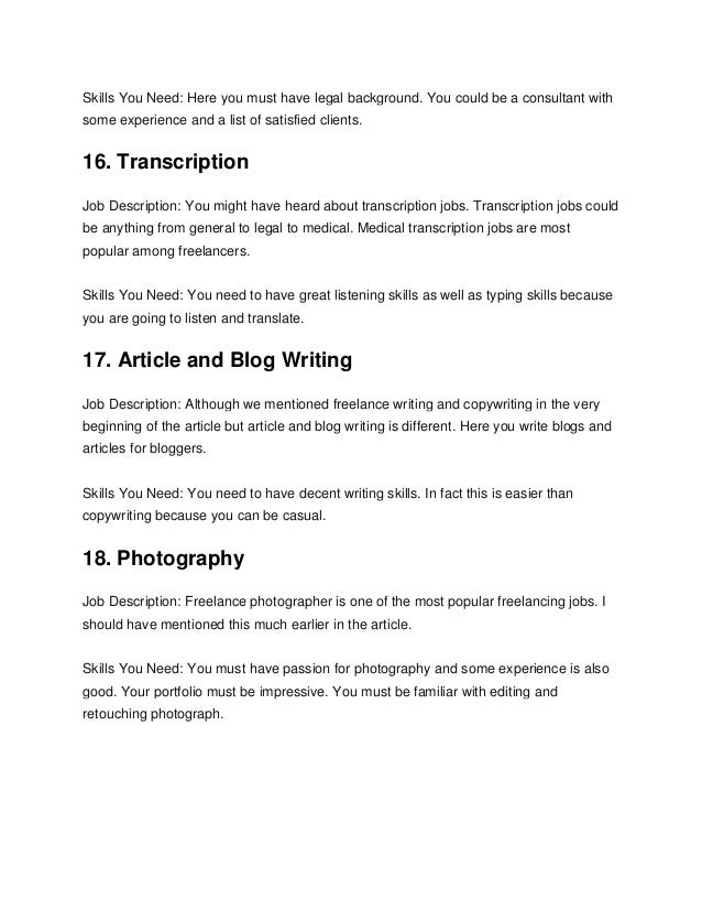 top 25 freelance jobs opportunities to earn from home job description of a photographer