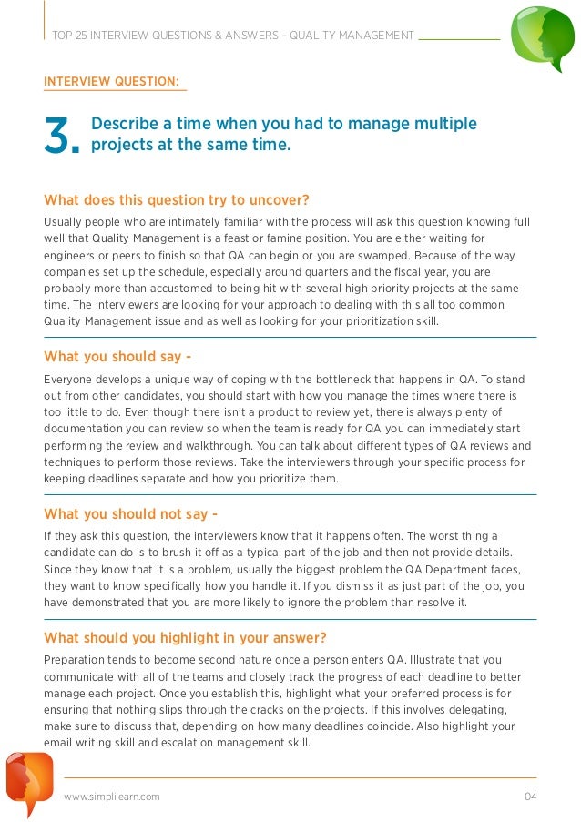 ta interview questions