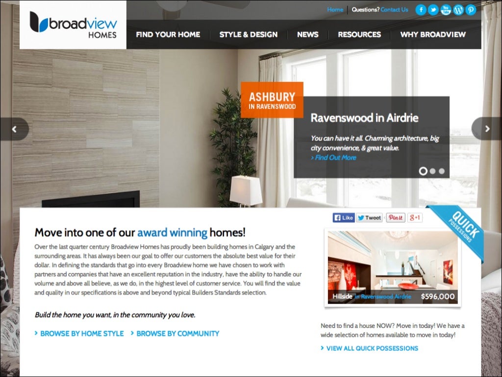 Top 25 Most Beautiful Real Estate sites 2014