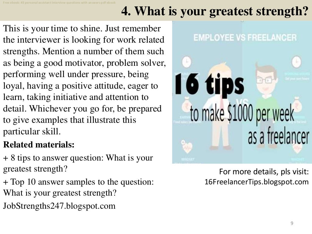 Top 25 personal assistant interview questions and answers pdf ebook f…