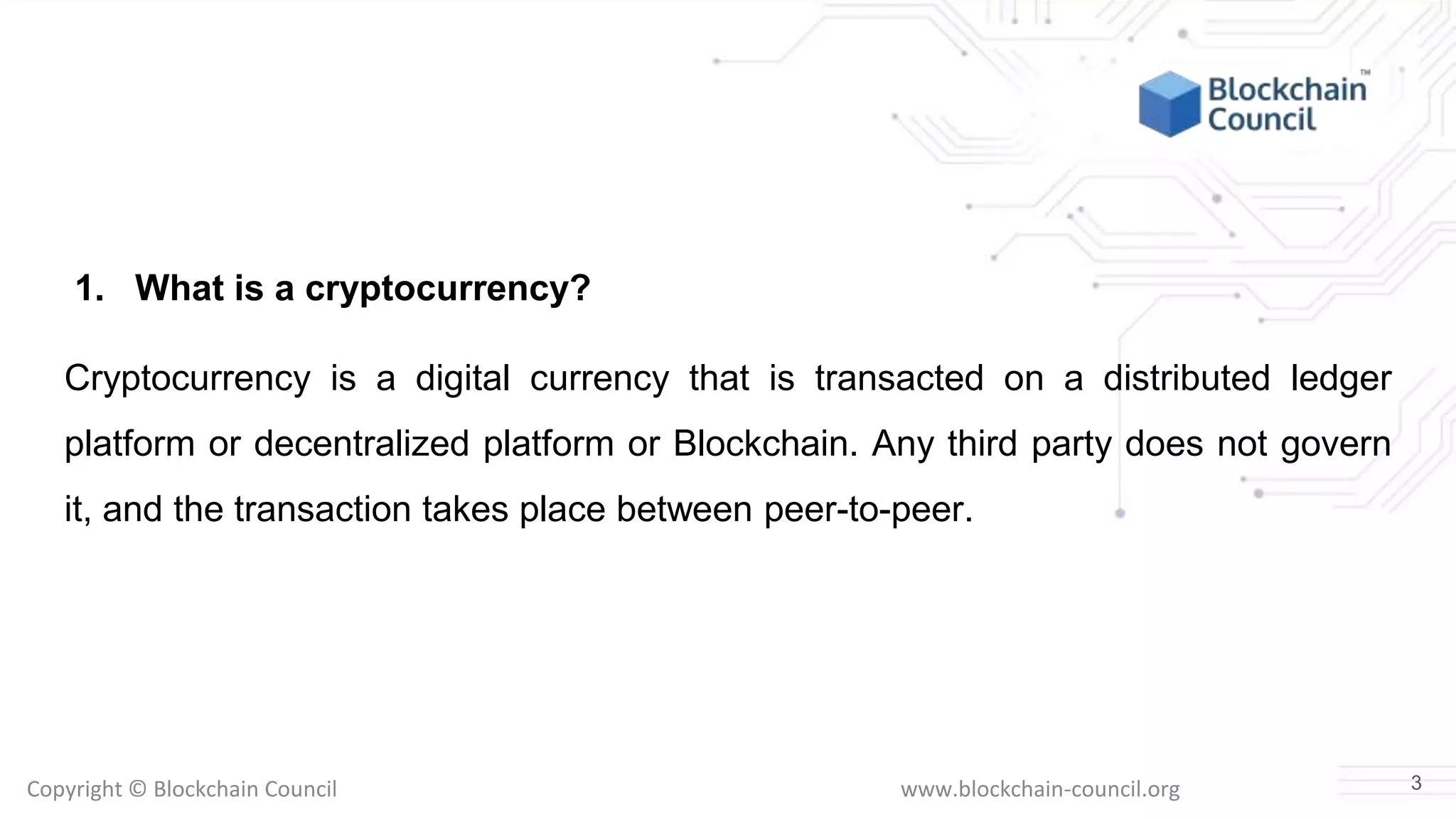 Top 25 Questions And Answer About Cryptocurrency | PPTX