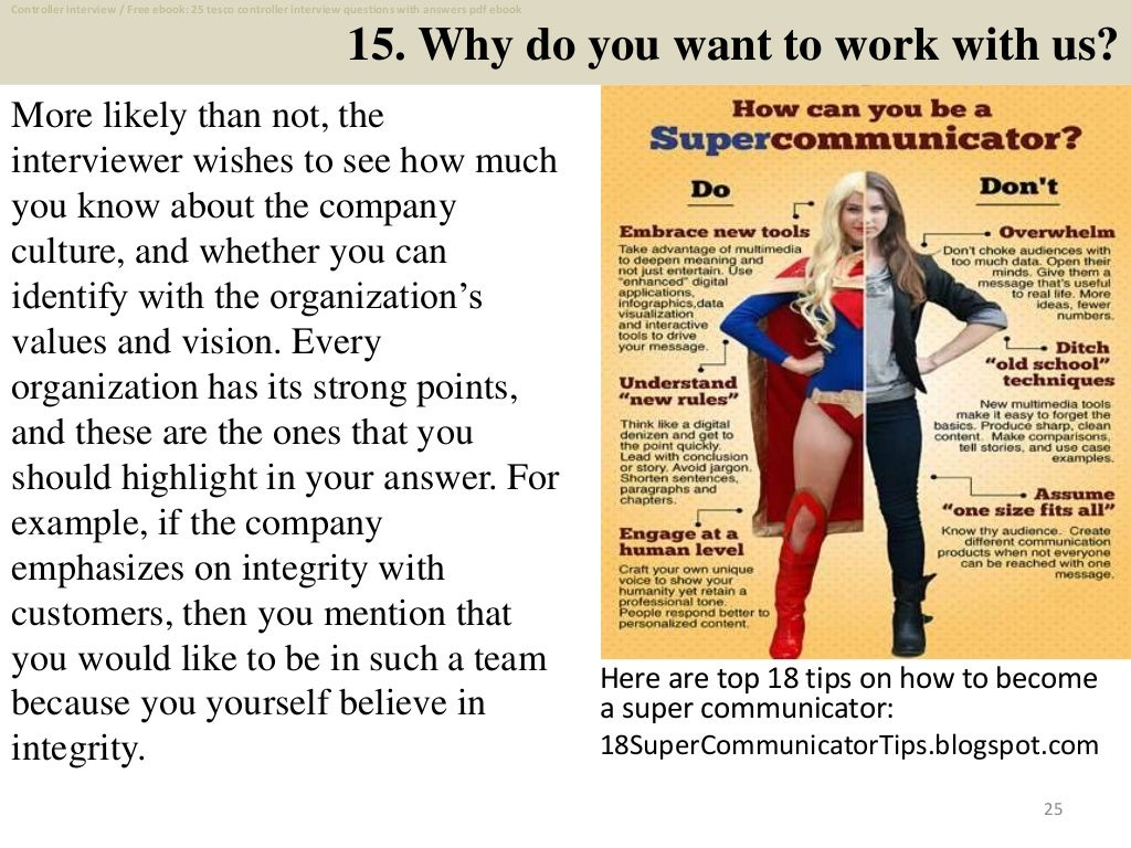 Top 25 tesco controller interview questions and answers pdf ebook free