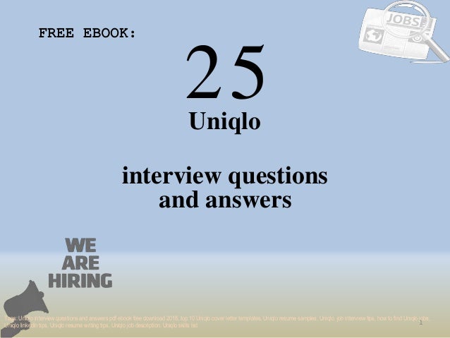Uniqlo job interview question?