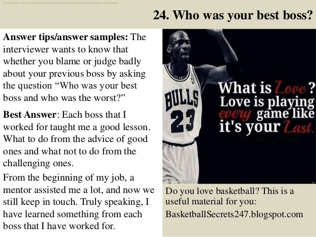 Top 25 Vocational Director Interview Questions And Answers Pdf Ebook