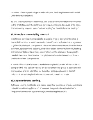 Software Testing and QA Interview Questions | PDF