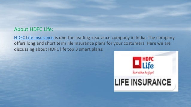 Top 2 HDFC Life Insurance plans