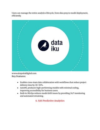 Top 30 Highest-Rated Predictive Analytics Tools for Business in 2026.pdf