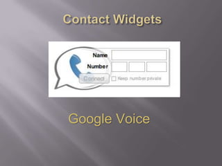 Contact WidgetsGoogle Voice