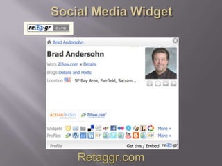 Social Media WidgetRetaggr.com